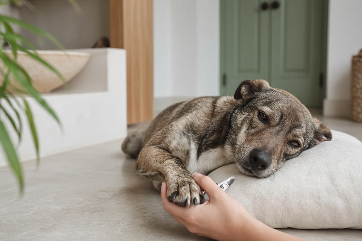 Cortar las uñas negras de tu perro sin miedo: dónde está la pulpa cuando no se ve